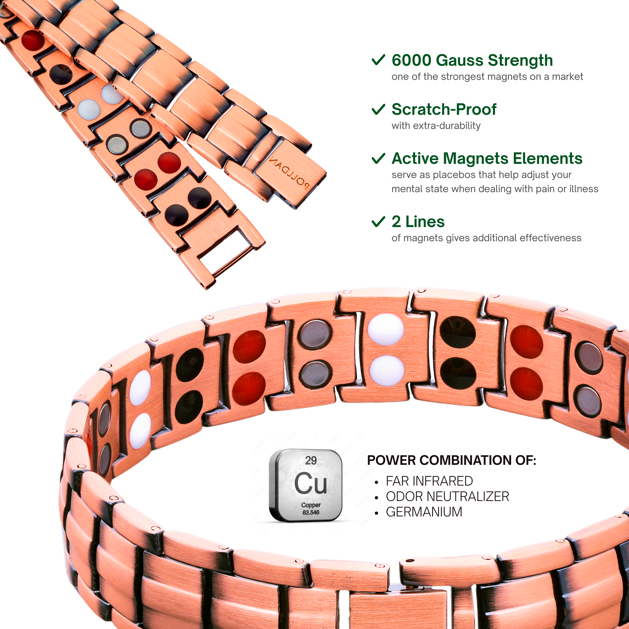 Pure Copper, 2X Power (6000 Gauss)