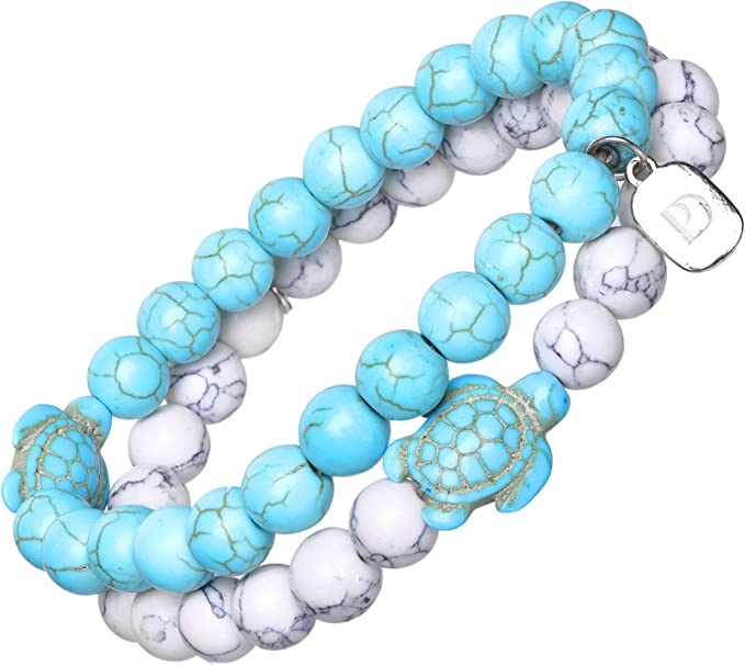 Turquoise & White