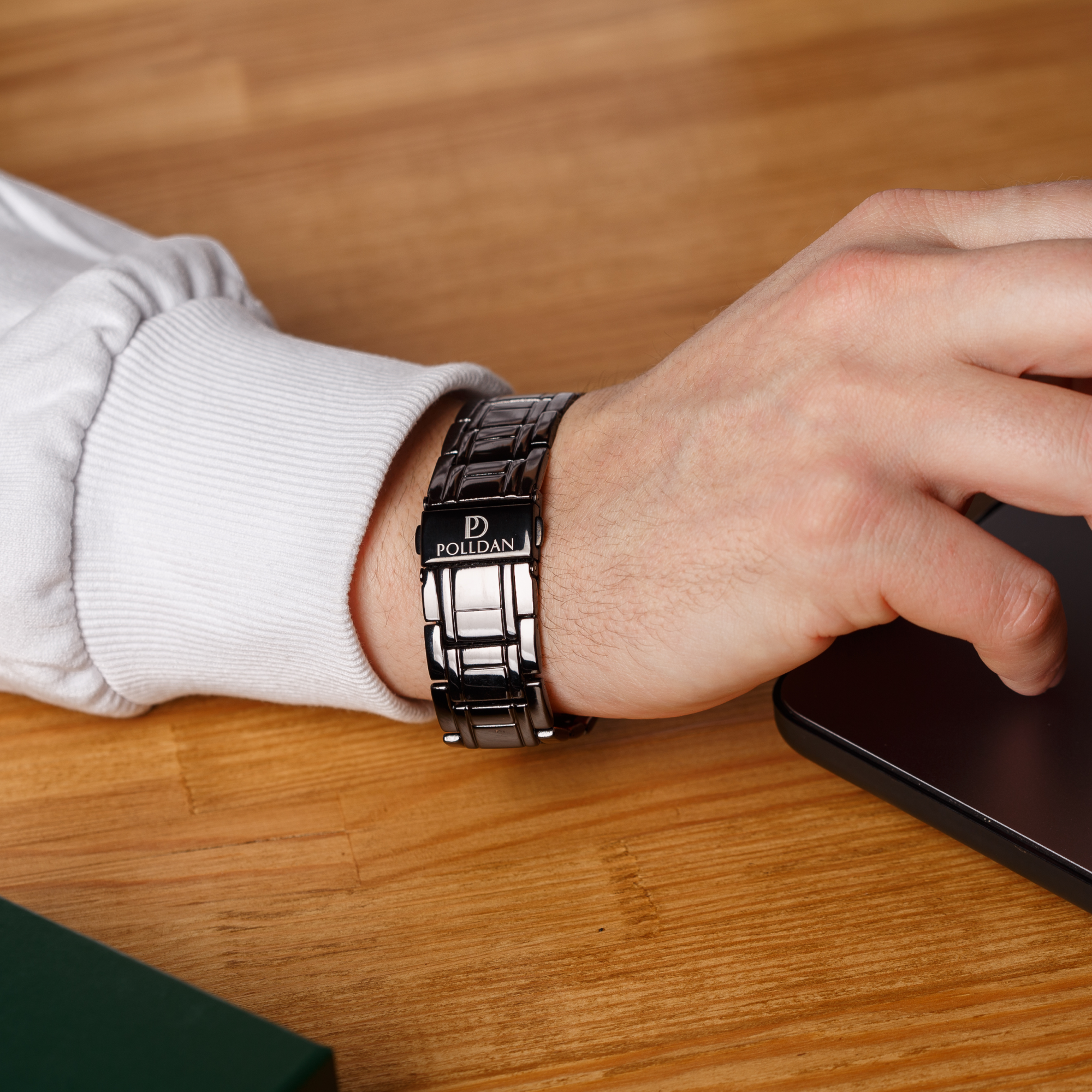 Polldan Black Copper Magnetic Bracelet For Men | 3X Power (6200 Gauss)