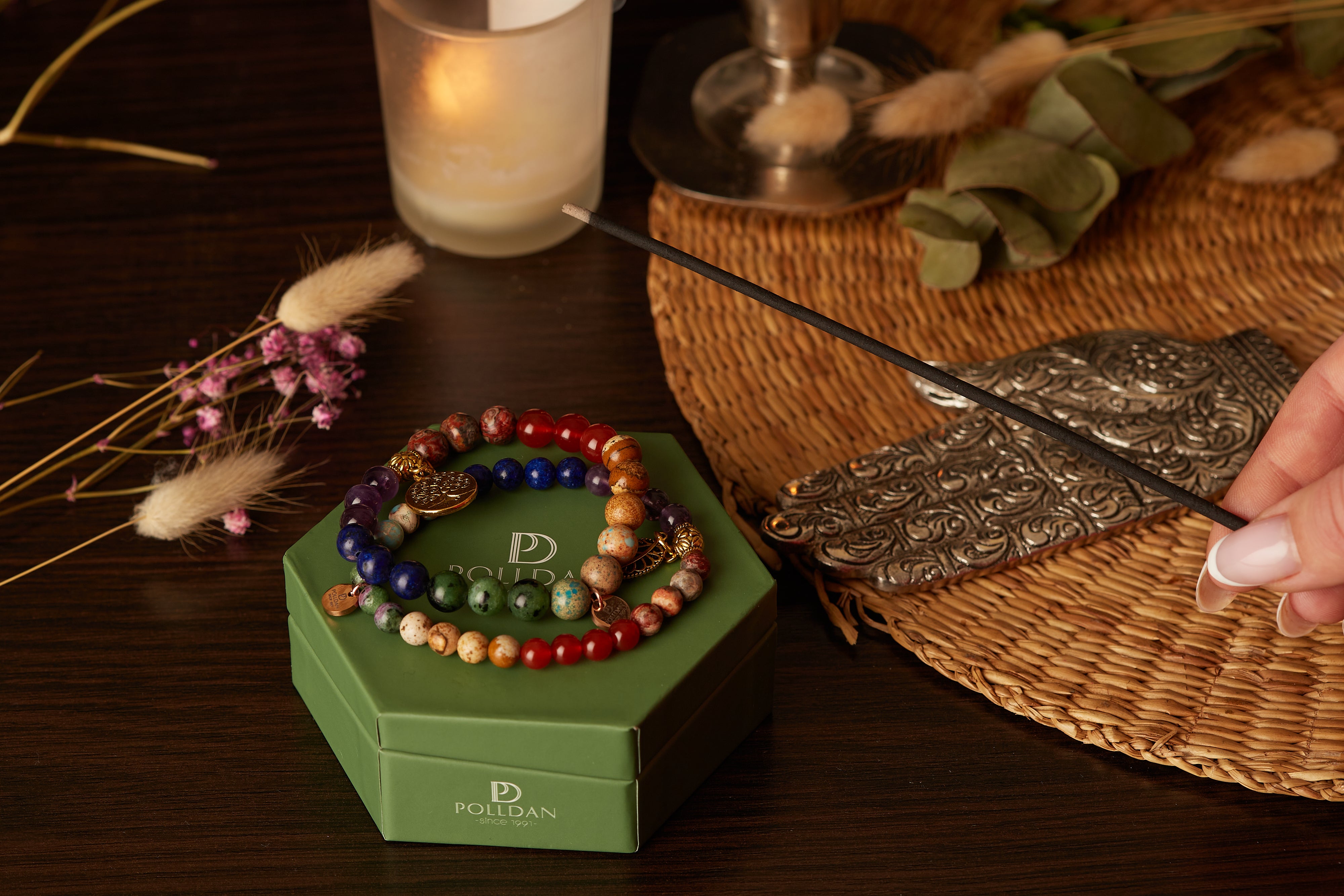 7 Chakra Healing Bracelet for Men and Women - Balance and Energy Alignment (Tree)