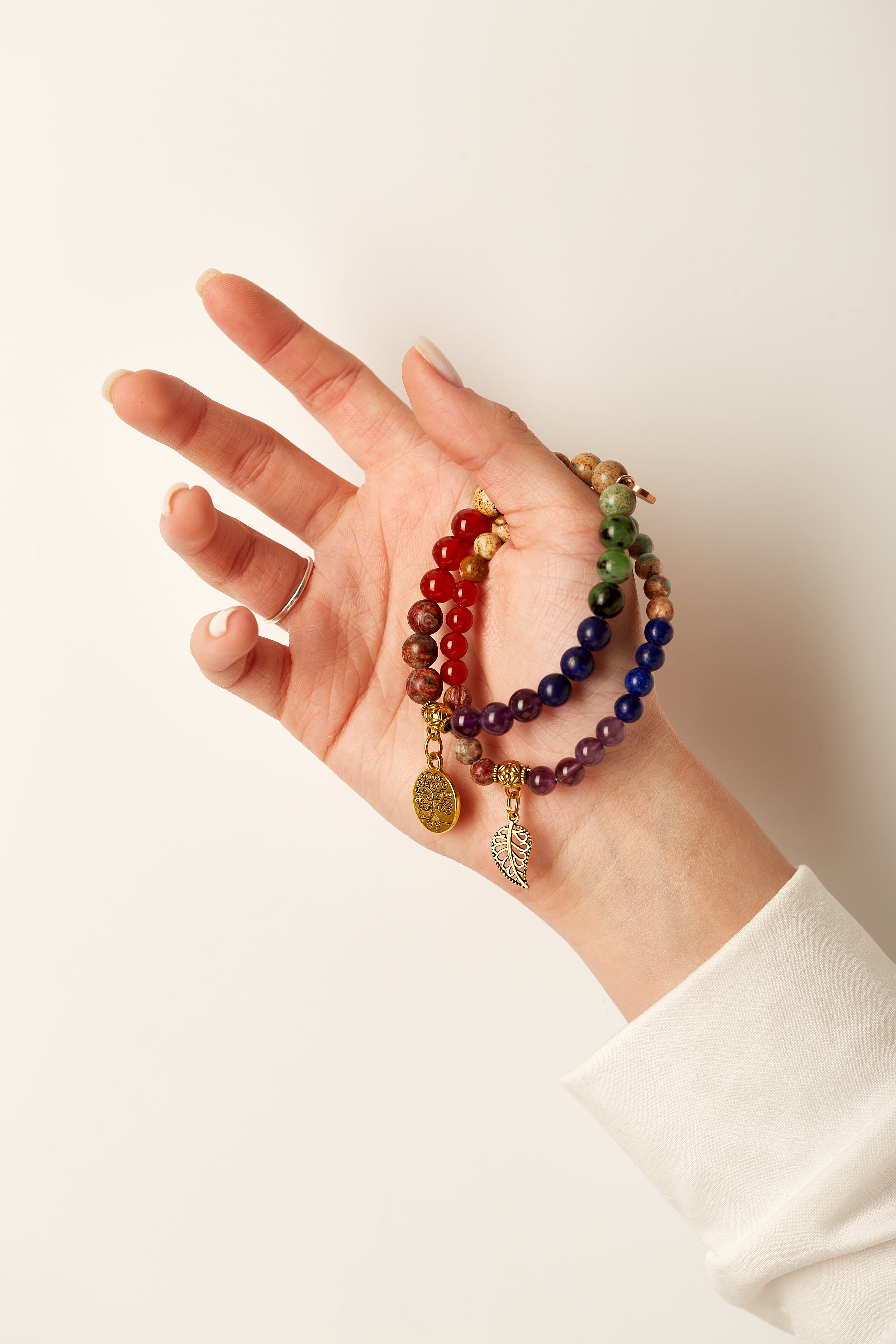7 Chakra Healing Bracelet for Men and Women - Balance and Energy Alignment (Tree)
