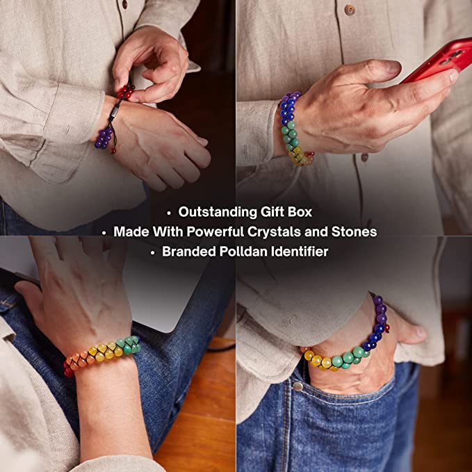 pride lgbt bead bracelet on wrist