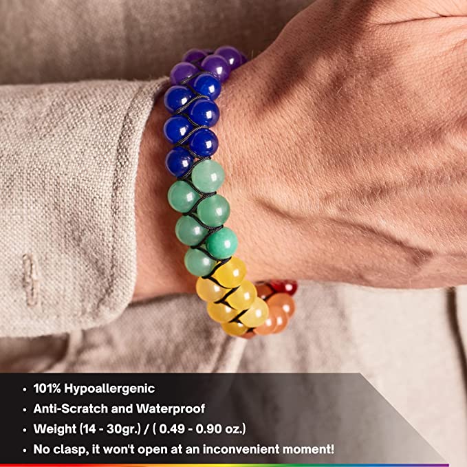 Polldan pride lgbt beaded bracelet