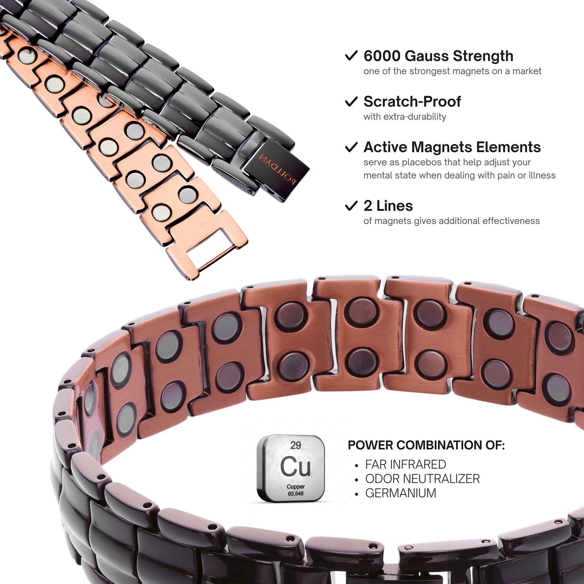 mens copper bracelets for arthritis