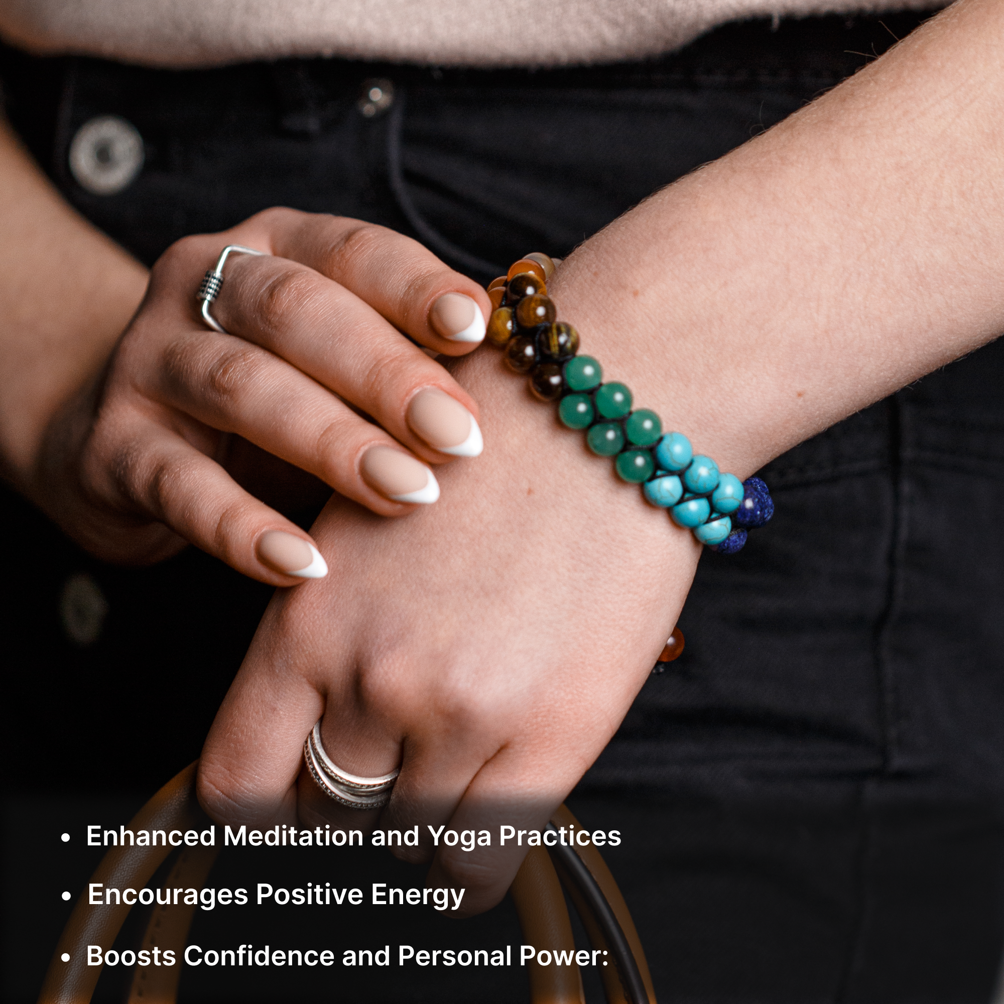 Polldan 7 Chakra Healing Bracelet For Men and Women Balance & Harmony