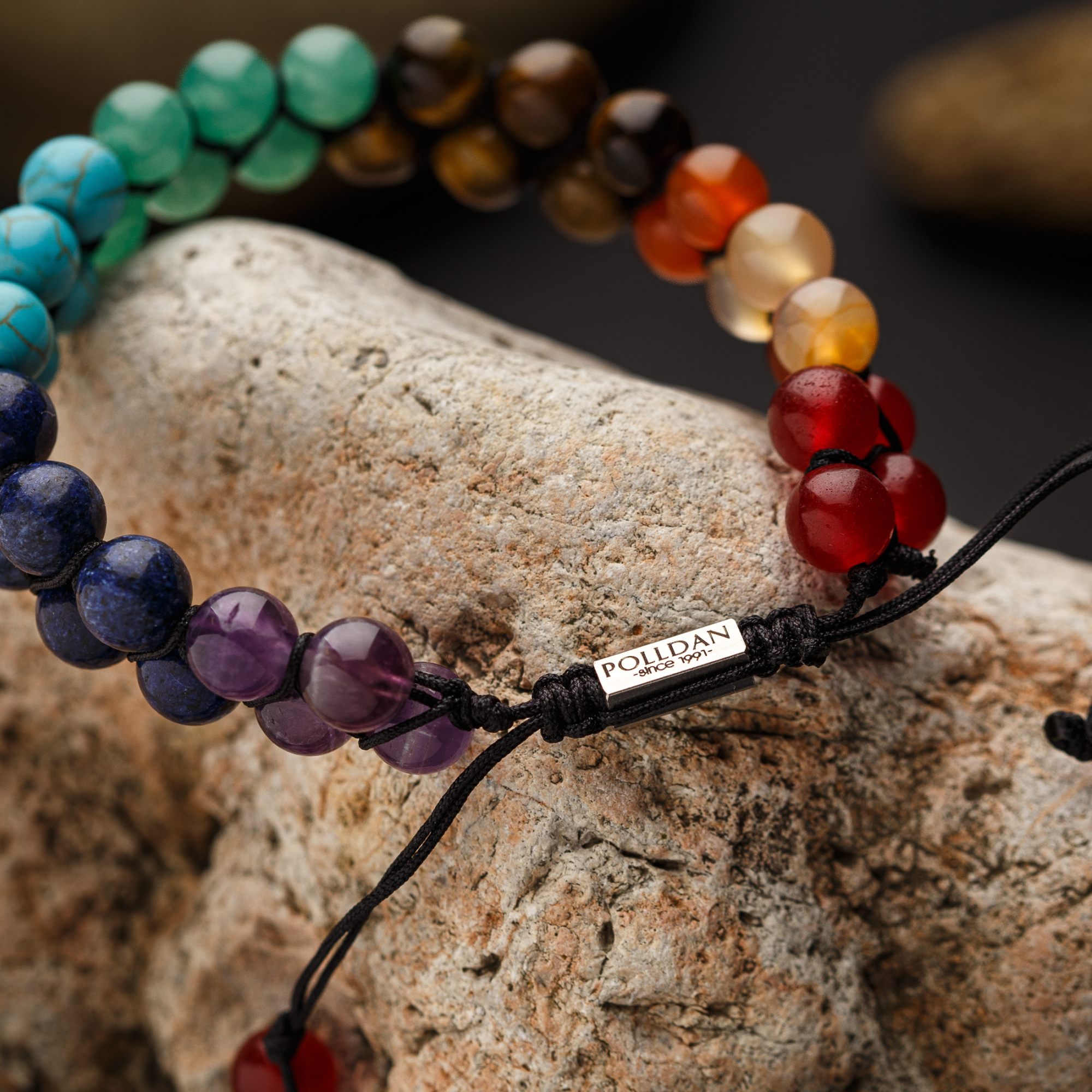 Polldan 7 Chakra Healing Bracelet For Men and Women Balance & Harmony