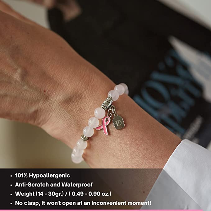 Polldan Breast Cancer Awareness Bracelet - Support & Hope Pink Jewelry