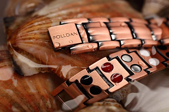 Polldan Pure Copper Magnetic Bracelet For Men | 2X Power (6000 Gauss)